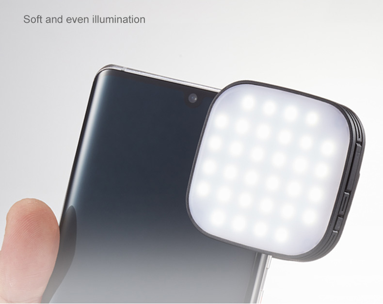 Market&YCY GODOX LEDM32 Video Light Mobilephone Lighting Batería Recargable Selfie LED Light 32 LED para iPhone iPad Samsung Galaxy Photo Phones